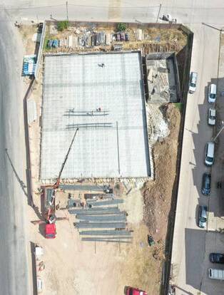 Kartepe itfaiye müfreze binasında temel hazırlığı