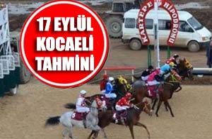 17 Eylül Salı Kocaeli Altılı Ganyan Tahmin ve Yorumu