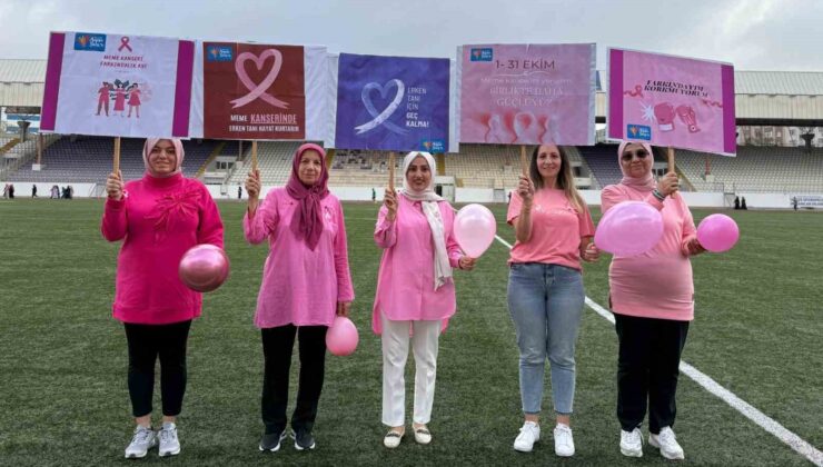 Kocaeli’de meme kanseri farkındalığına pembe yürüyüş