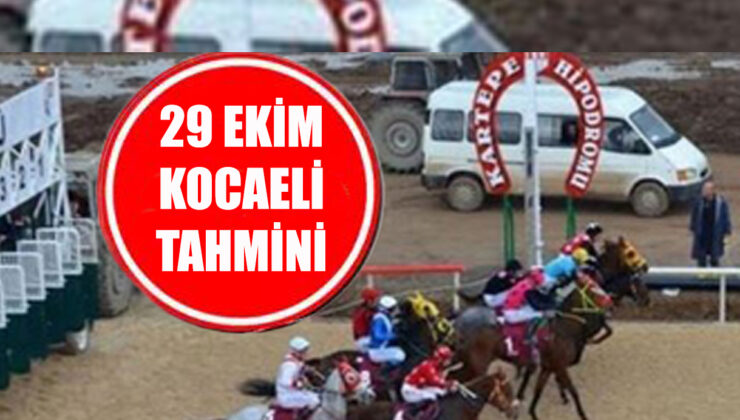 29 Ekim Salı Kocaeli Altılı Ganyan tahmin ve Yorumu