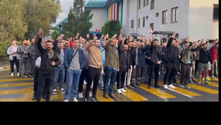 Betek Boya (Filli Boya) işçilerinden çatal kaşıklı eylem