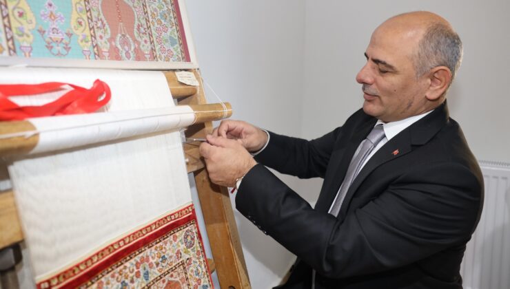 Hereke Halı Atölyesi’nde ilk halılar üretildi