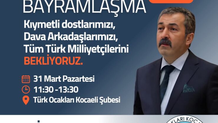 Türk Ocakları Kocaeli Şube’de bayramlaşma ikinci gün