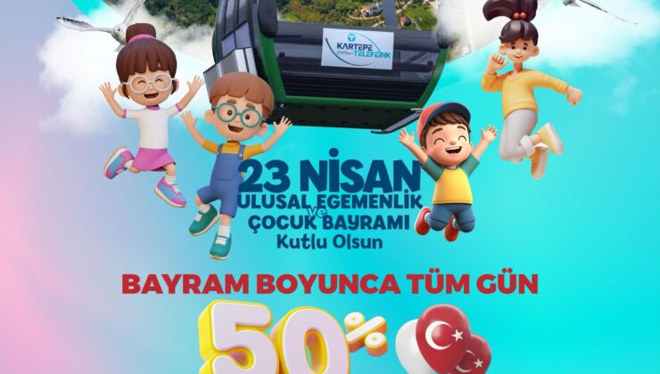Kartepe Teleferik’te bayrama özel yüzde 50 indirim