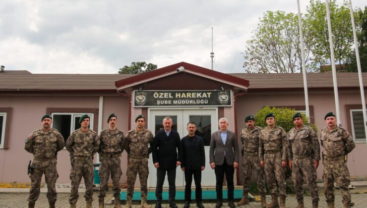 Vali Aktaş ve Başkan Büyükakın’dan, Özel Harekat Şube Müdürlüğüne Bayram Ziyareti