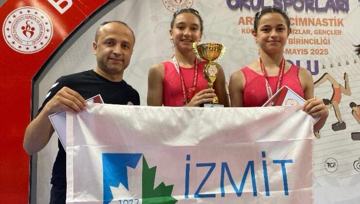 İzmit Belediyesporlu cimnastikçiler Türkiye ikincisi oldu