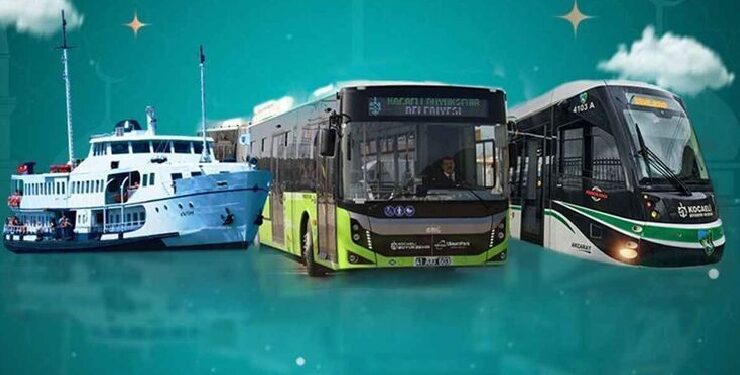 Bugün Kocaeli’de toplu ulaşım ücretsiz