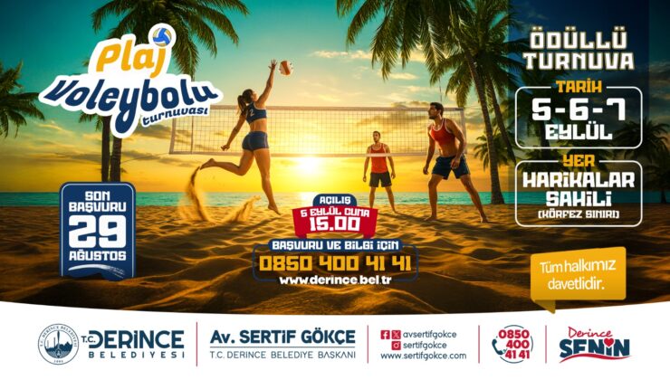 Plaj Voleybolu Turnuvası’nda kayıt süreci başladı