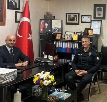 Başiskele İlçe Emniyetten, Muhtar Mutlu’ya ziyaret