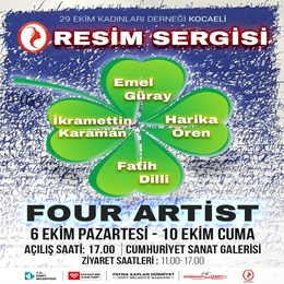 Four Artist Sergisi Cumhuriyet Sanat Galerisinde