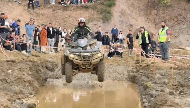 Gölcük’te ATV tutkunlarından nefes kesen mücadele