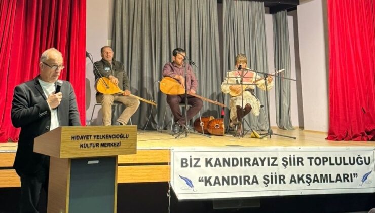 Kandıra’da Ahmet Telli şiirlerşyle dolu unutulmaz bir gece