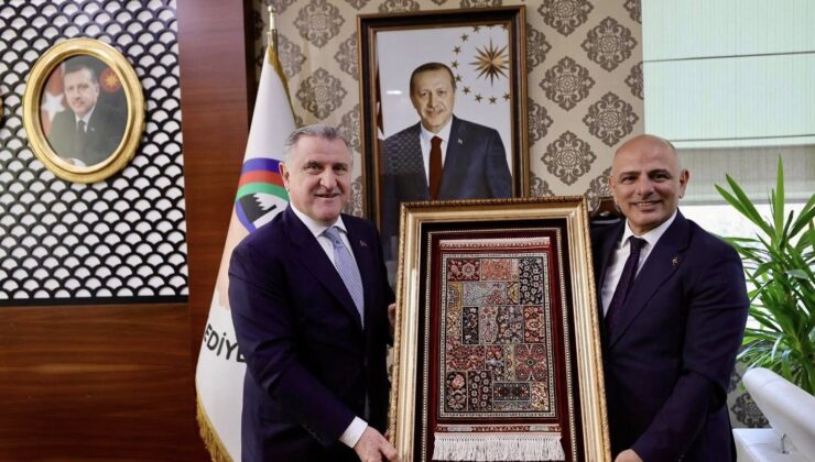 Başkan Söğüt’ten Bakan Bak’a Hereke Halısı