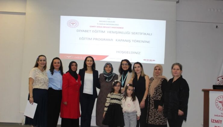 Diyabet Hemşireleri sertifikalarını aldı