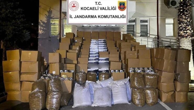 Kocaeli’de kaçakçılık operasyonu