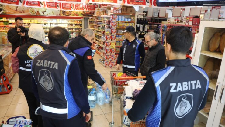 Kartepe’de marketlere operasyon