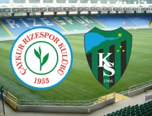 Çaykur Rizespor 2 Kocaelispor 0  Sırt üstü düştük