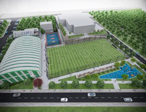Çamlıtepe Spor Kompleksi’nde hummalı çalışma