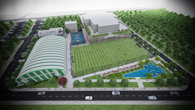 Çamlıtepe Spor Kompleksi’nde hummalı çalışma