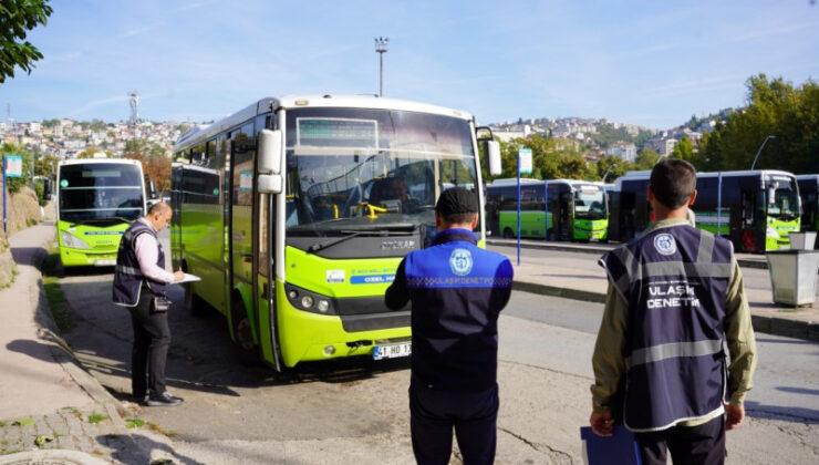 Kocaeli’de toplu taşımada denetimler sıkı tutuyor
