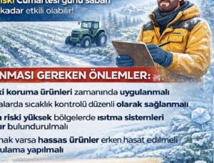 Büyükşehir’den üreticilere “zirai don” uyarısı