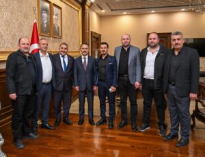 Pazarcılar Odası yeni yönetimi Vali Aktaş ile tanıştı