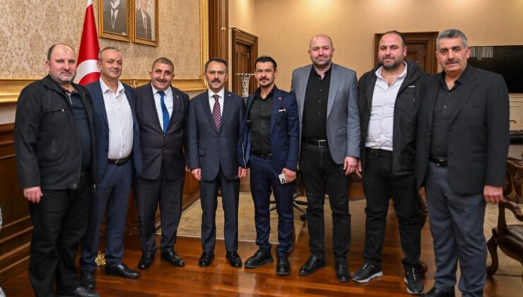 Pazarcılar Odası yeni yönetimi Vali Aktaş ile tanıştı