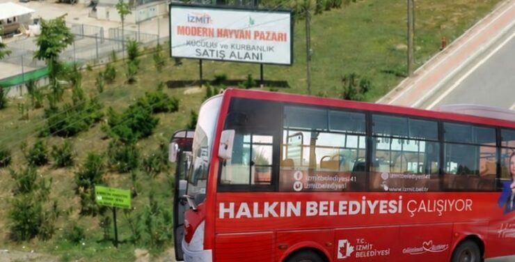 İzmit’te  Hayvan Pazarı’na ücretsiz ring servisi