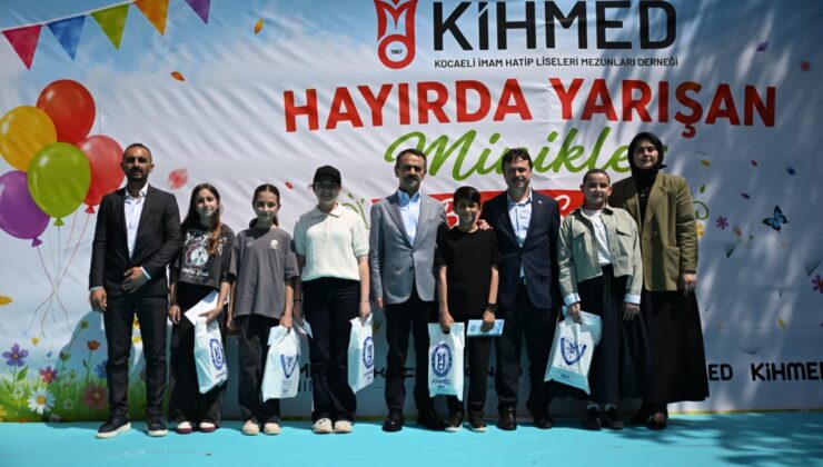 Hayırda yarışan minikler ödüllerini aldı