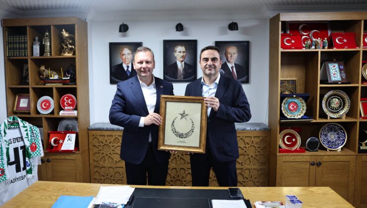 Başkan Özlü’den MHP il başkanına hayırlı olsun ziyareti
