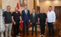 Tuncay Yıldız ve yönetimi vali Aktaş ile tanıştı