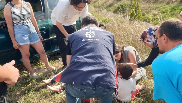 Kandıra’da feci kaza: Anne ve üç çocuğu yaralandı