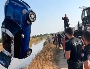 Otomobil dereye uçtu: 1 ölü