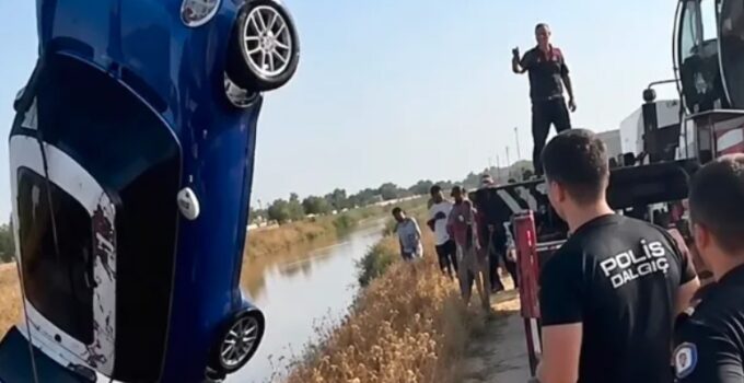 Otomobil dereye uçtu: 1 ölü