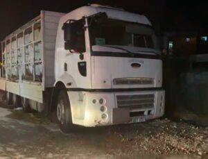 Tuz ruhu taşıyan kamyonda sızıntı meydana geldi