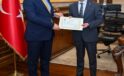 Karaduman’dan Vali Aktaş’a veda ziyareti
