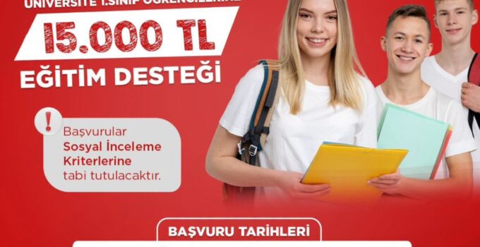 Körfez Belediyesi’nden üniversite öğrencilerine 15 bin TL eğitim desteği