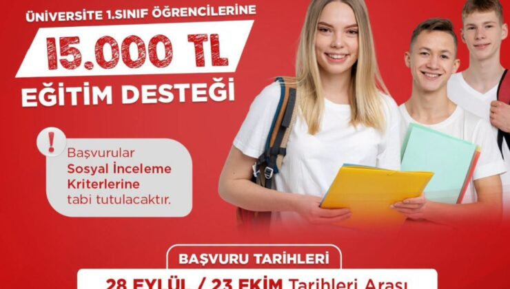 Körfez Belediyesi’nden üniversite öğrencilerine 15 bin TL eğitim desteği