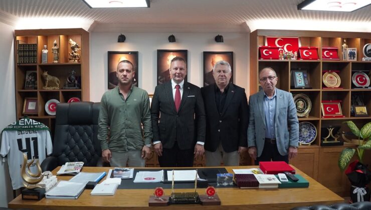 Sendika başkanlarından MHP’ye hayırlı olsun ziyareti