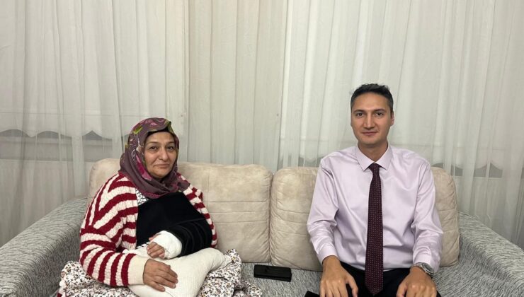 MHP Derince’den Gülşen Akbulut’a Geçmiş Olsun Ziyareti