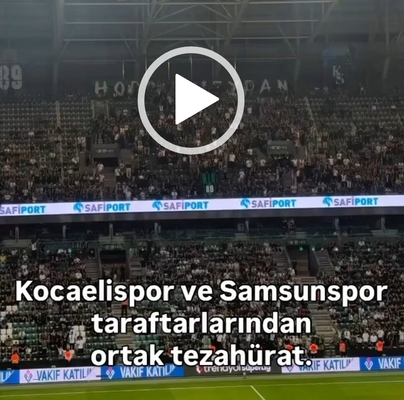 Kocaelispor tribünlerinden terörist başına ağır küfür
