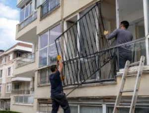 Cam balkon ve demir parmaklıklar tek tek sökülecek