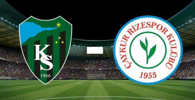 Kocaelispor- Çaykur Rizespor maçı yarın