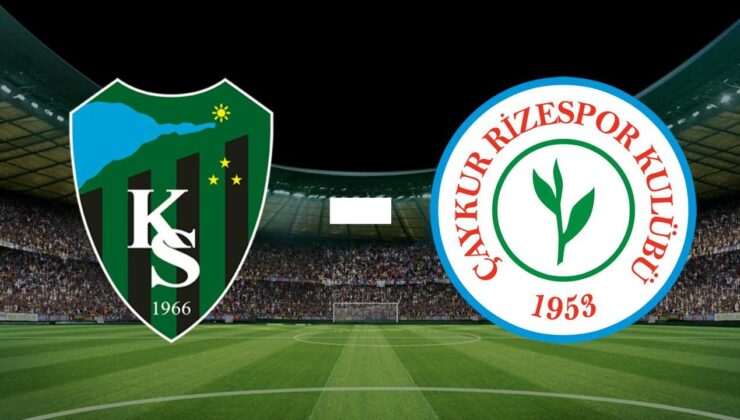 Kocaelispor- Çaykur Rizespor maçı yarın oynanacak