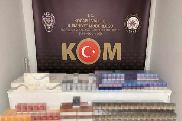 Derince’de Kaçak Sigara Operasyonu
