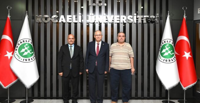 Kocaelispor Başkanı Recep Durul’dan Rektör Cantürk’e ziyaret