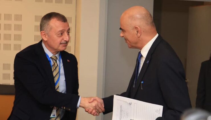 Başkan Büyükakın, Alain Berset ile görüştü