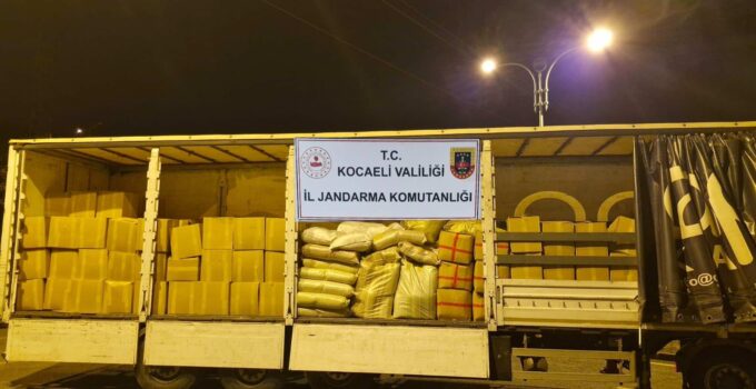 Kocaeli’de 7 Milyon TL’lik kaçak tütün operasyonu