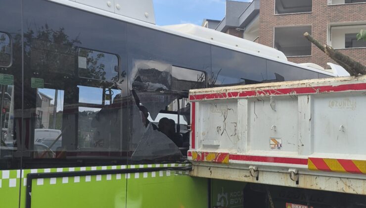İzmit Tepeköy’de korkutan çarpışma!