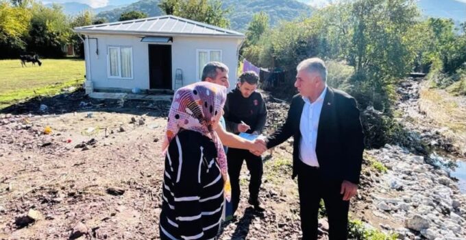 Kartepe’de Sel Mağduru Ailelere Destek Ziyaretleri